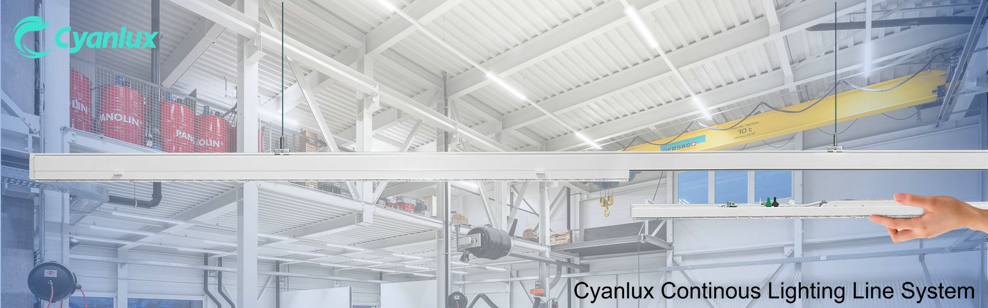 Cyanlux LED continous lighting line system