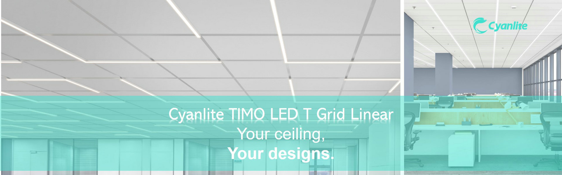 T-bar light, T grid light, TIMO T-bar Linear Lighting System